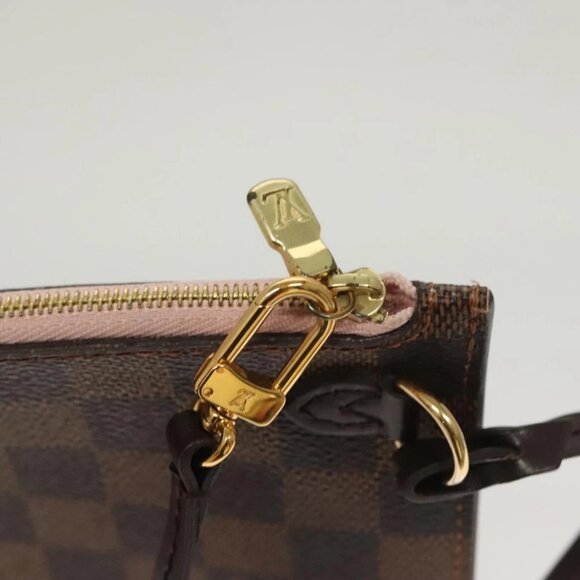LOUIS VUITTON Damier Ebene Neverfull MM Pouch LV - Picture 7 of 14